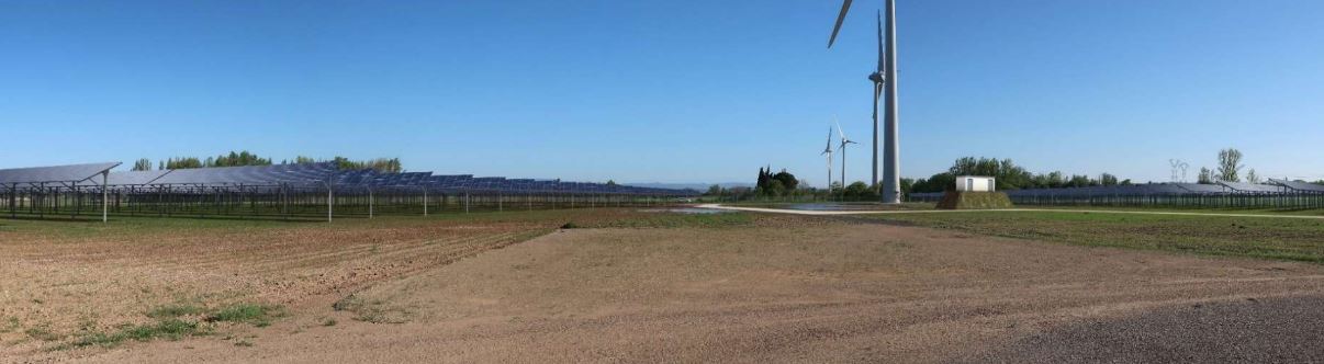 Projet photovoltaique au sol à Cuxac d'Aude dans l'Aude