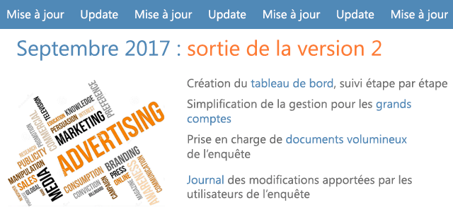 Mise à jour du registre dématérialisé